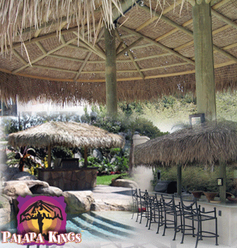 Two Post Mexican Raincape Palapa from Palapa Kings